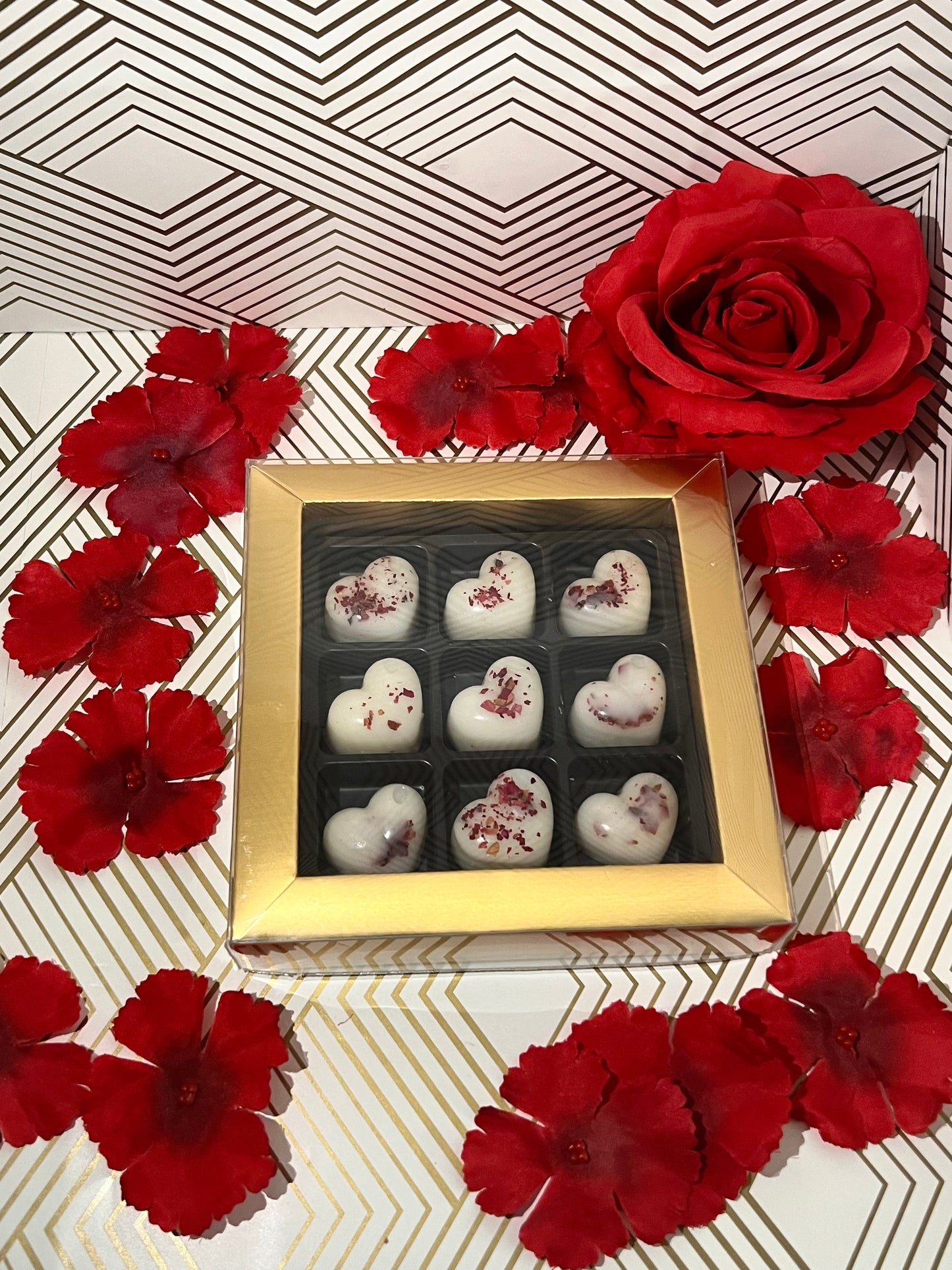 Black Love Heart Shaped Wax Melts